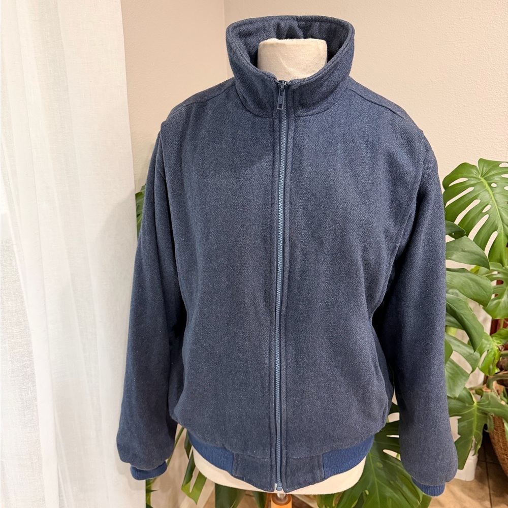 Pacific Trail Sportswear Blue Fleece Zip Jacket‎ Vintage Outdoor Large
